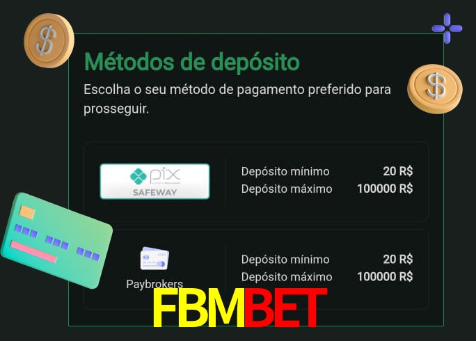 O cassino FBMBETbet oferece uma grande variedade de métodos de pagamento
